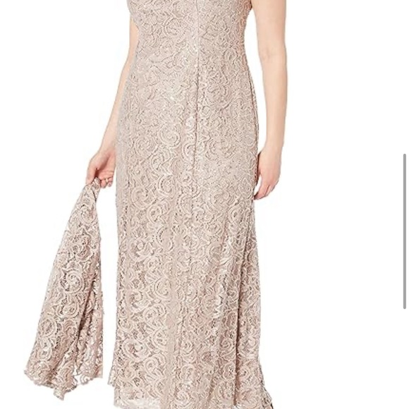 Alex Evenings Women's Two-Piece Set with Long Dress and Jacket, Plus Size 24 - Picture 3 of 7